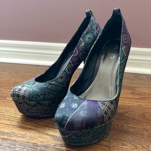 6-inch platform Aldo heels